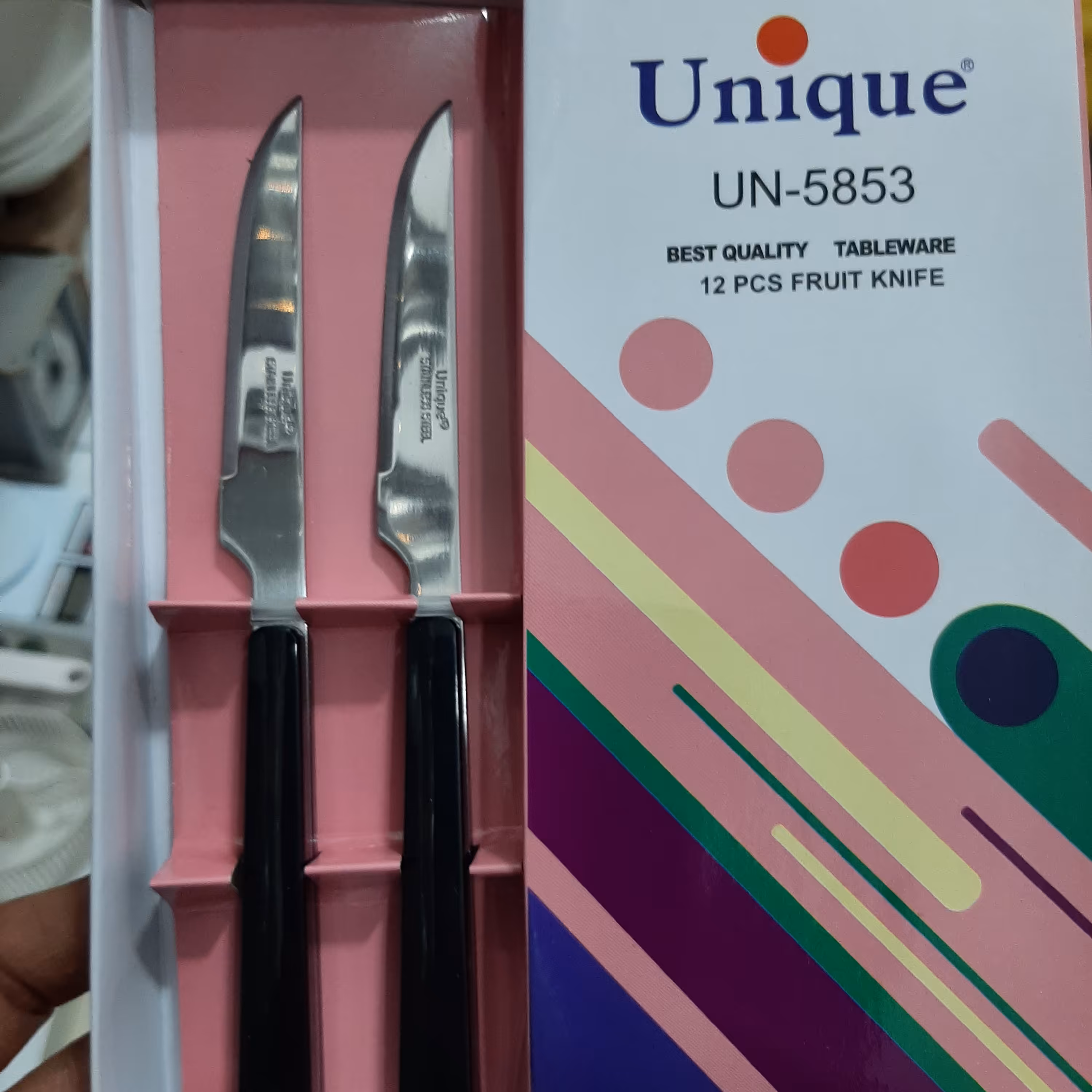 چاقو میوه خوری 12تایی یونیک