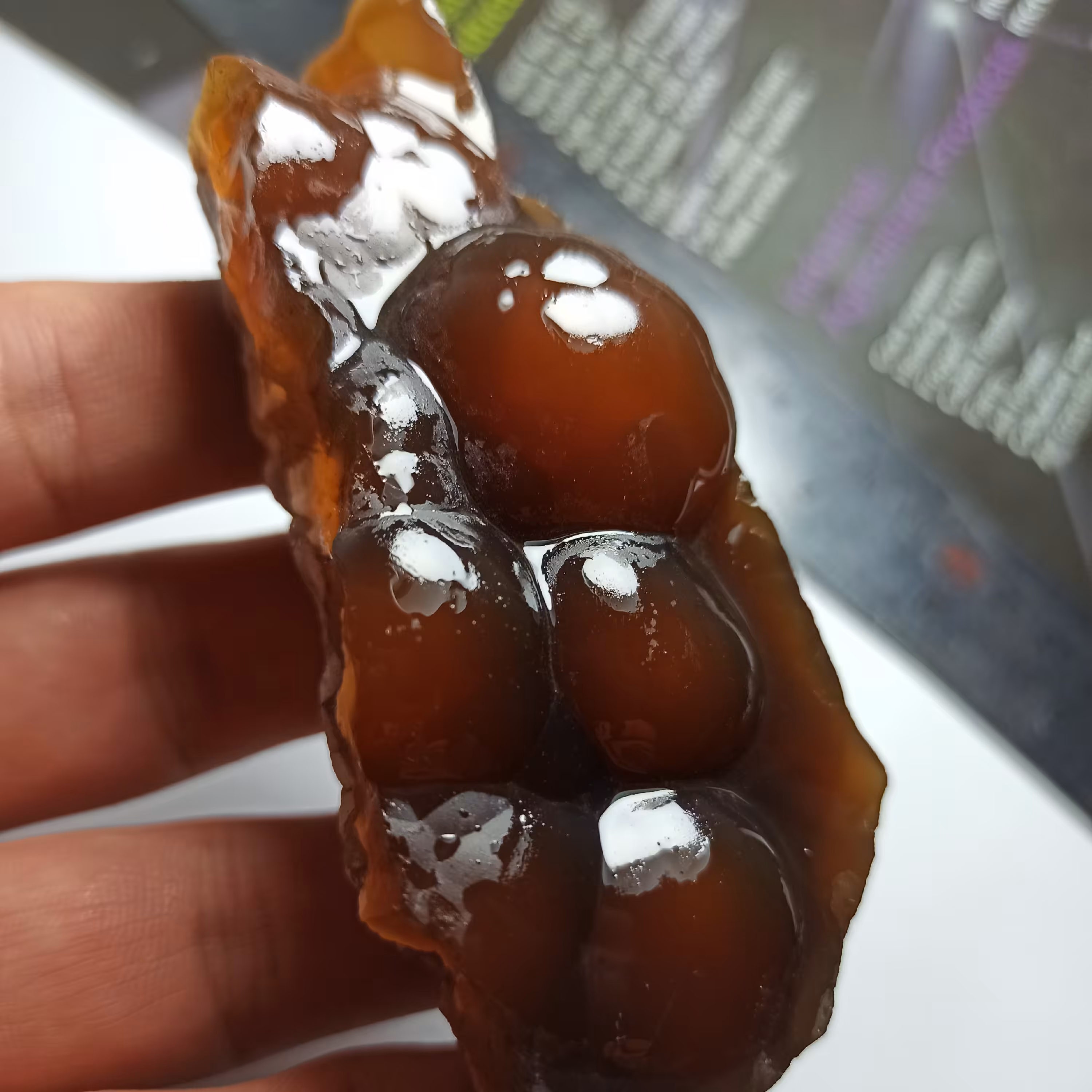 سنگ راف عقیق تاولی جزع کلکسیونی  تزئینی خوشرنگ طبیعی و اصل معدنی 