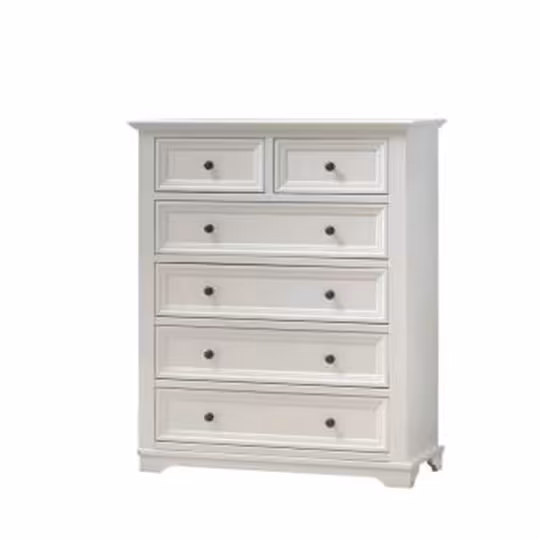 دراور سفید 6 کشو مدل D170