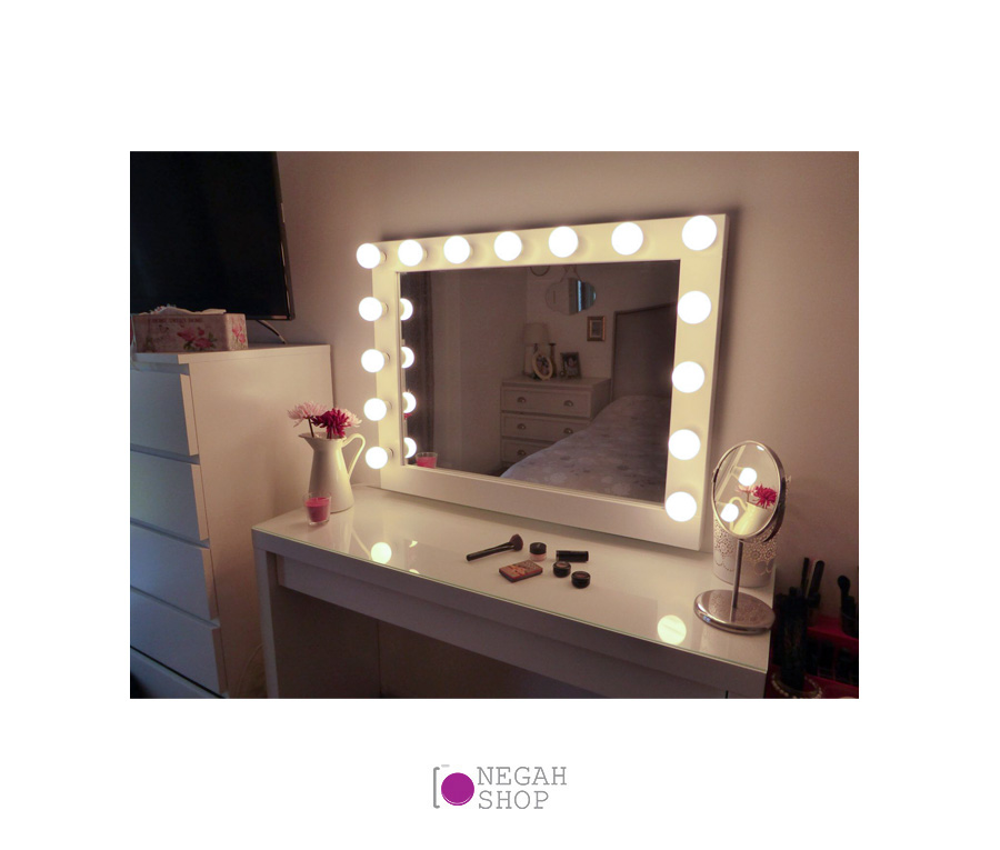 لامپ آینه هالیوودی 20 تایی سفید