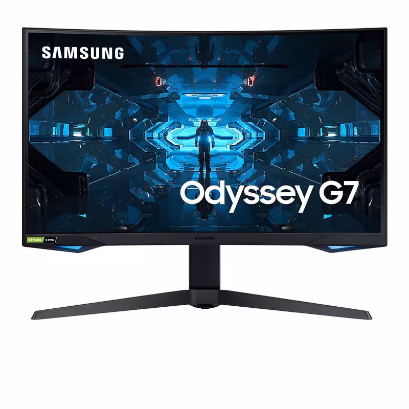 مانیتور منحنی گیمینگ سامسونگ مدل Odyssey G7 LC27G75TQSMXUE سایز 27 اینچ