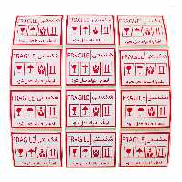 برچسب هشدار آسانکار طرح شکستنی کد F2 بسته 100 عددی 90x60 میلیمتر
