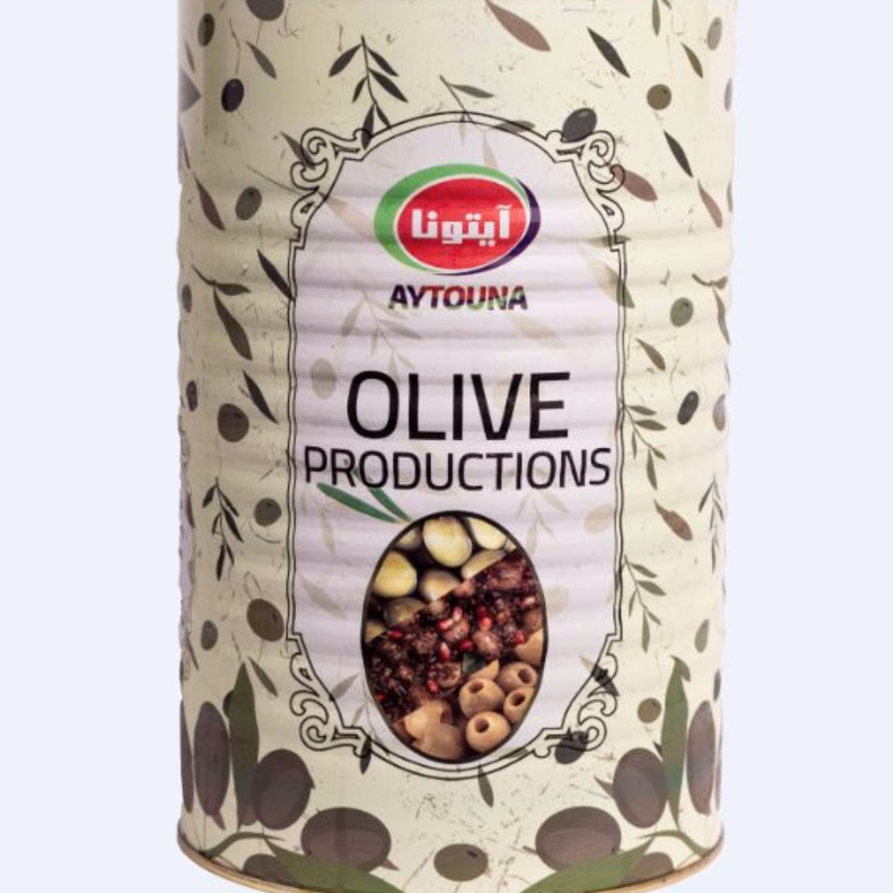 زیتون کنسروی باهسته 2500 گرمی ویژه(متوسط)