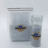 نمک آبی  دانه شکری 500 گرمی به علاوه نمک ساب حاوی 150 گرم نمک آبی مناسب فشار خون و قلبی عروقی و دیابت و مصارف روزانه