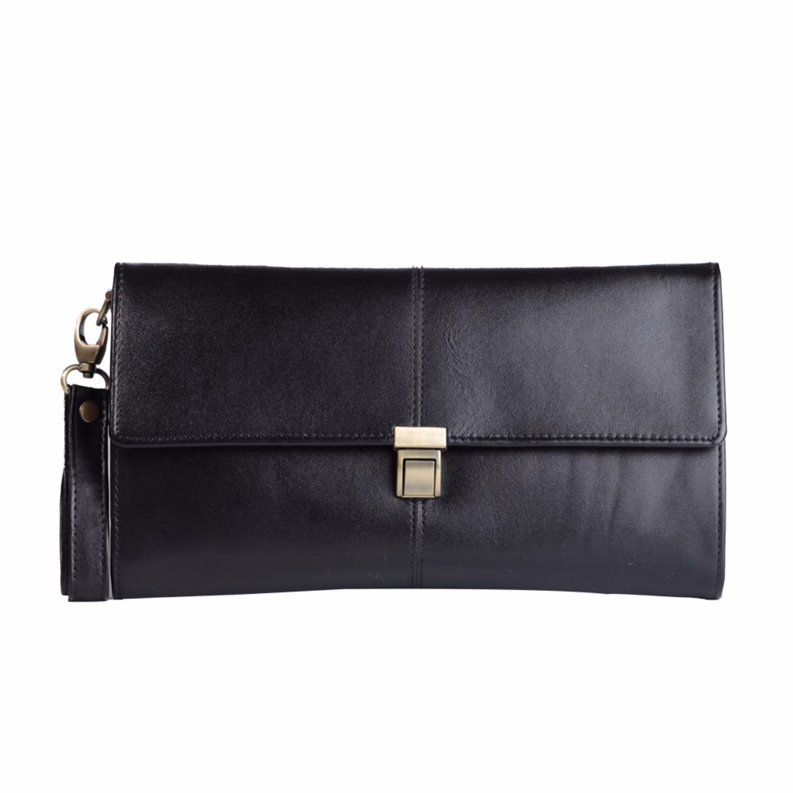 کیف جا مدارکی چرم مشکی کد 5312