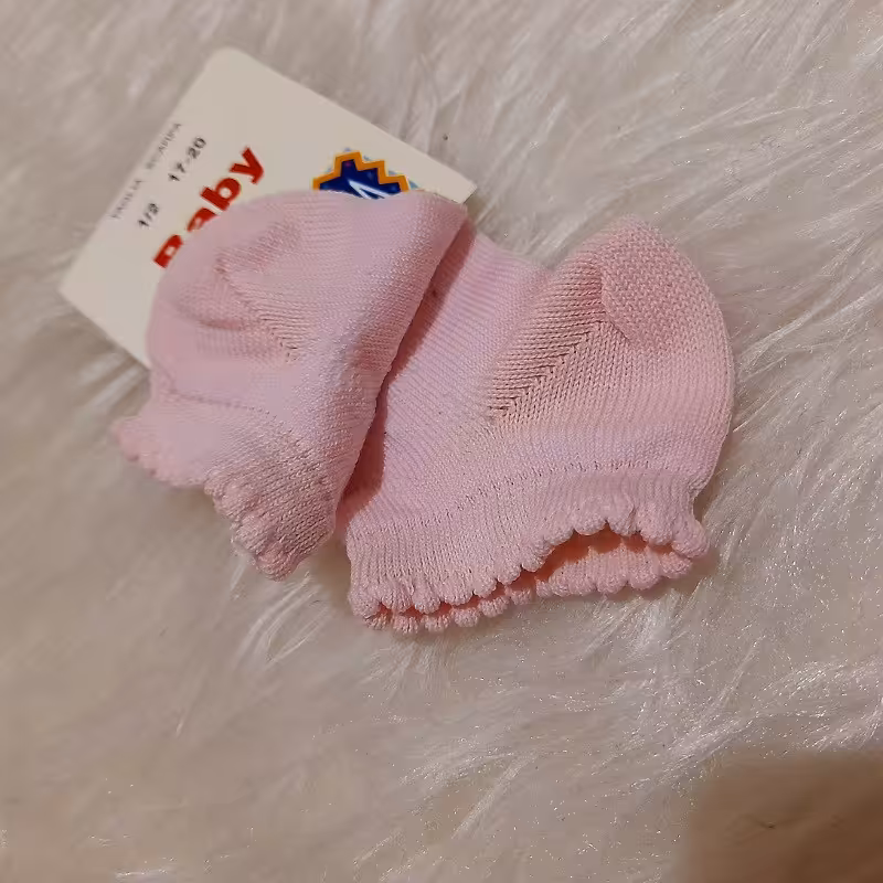 جوراب نوزادی دخترانه خارجی نرم و زیبا