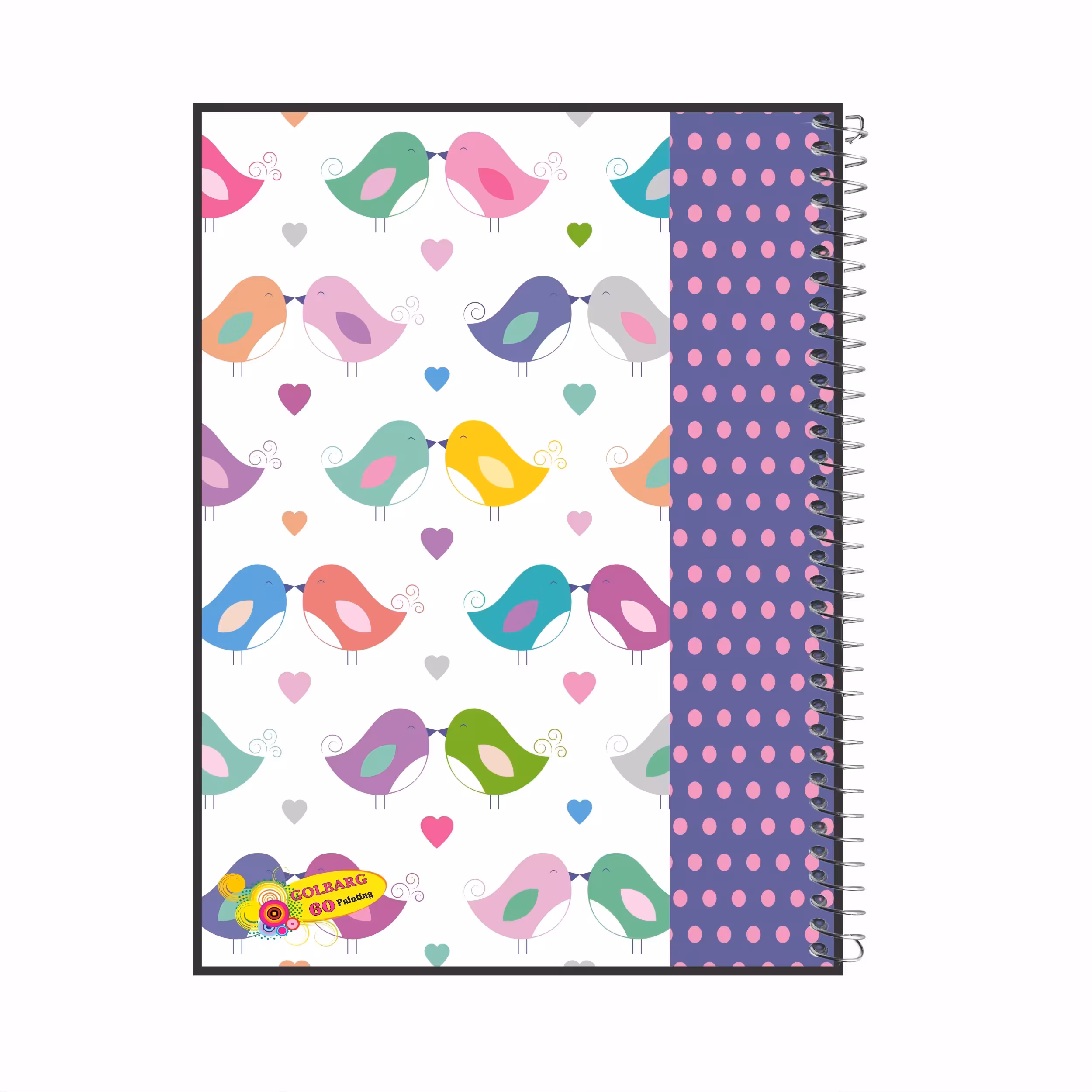 دفتر نقاشی 60 برگ گلبرگ طرح جوجه کد 176