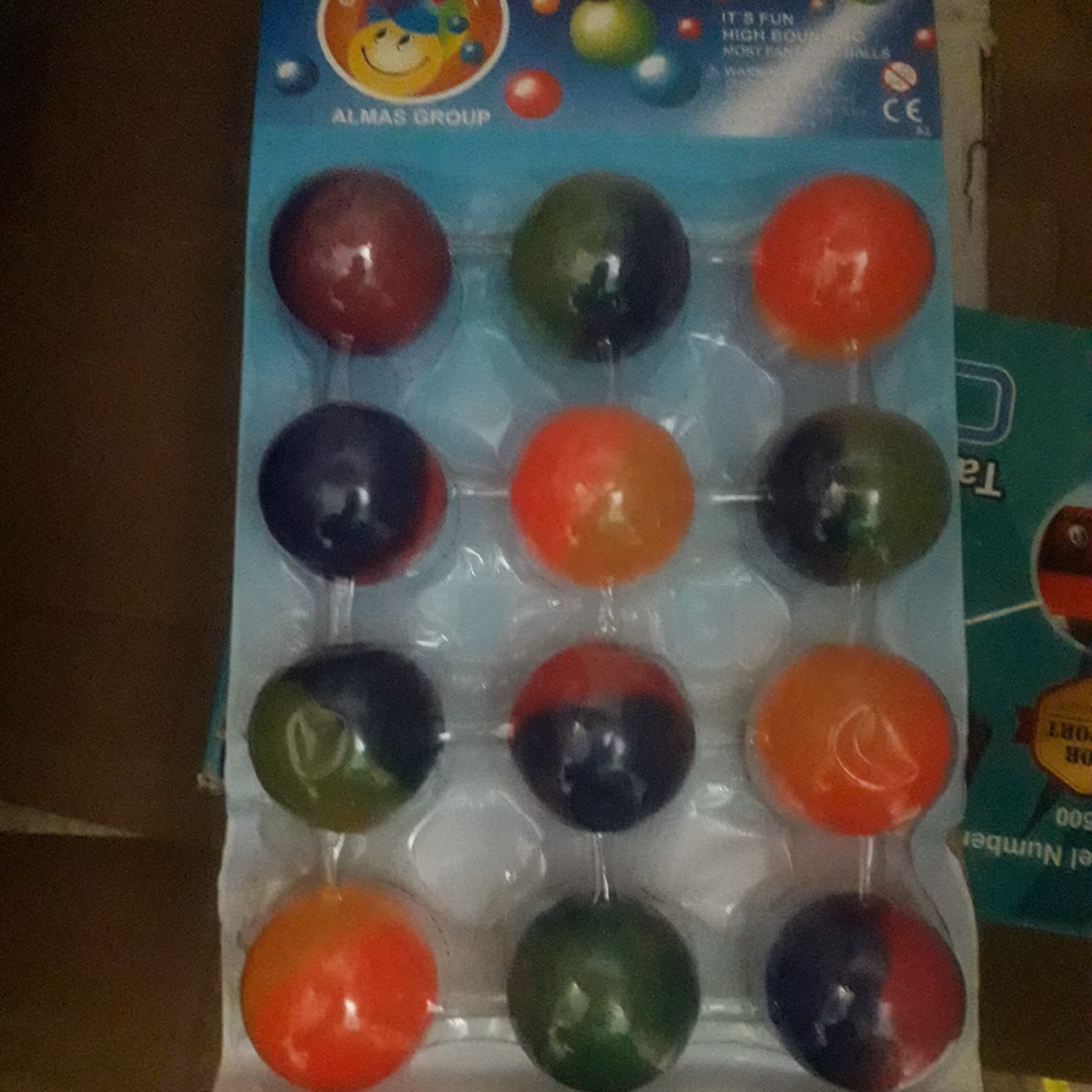 توپ شیطونک طرح ژله ای سایز بزرگ رنگبندی 