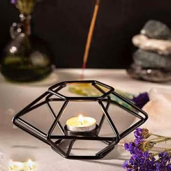 زیره قوری و جاشمعی وارمر دار طرح الماس با ارسال رایگان