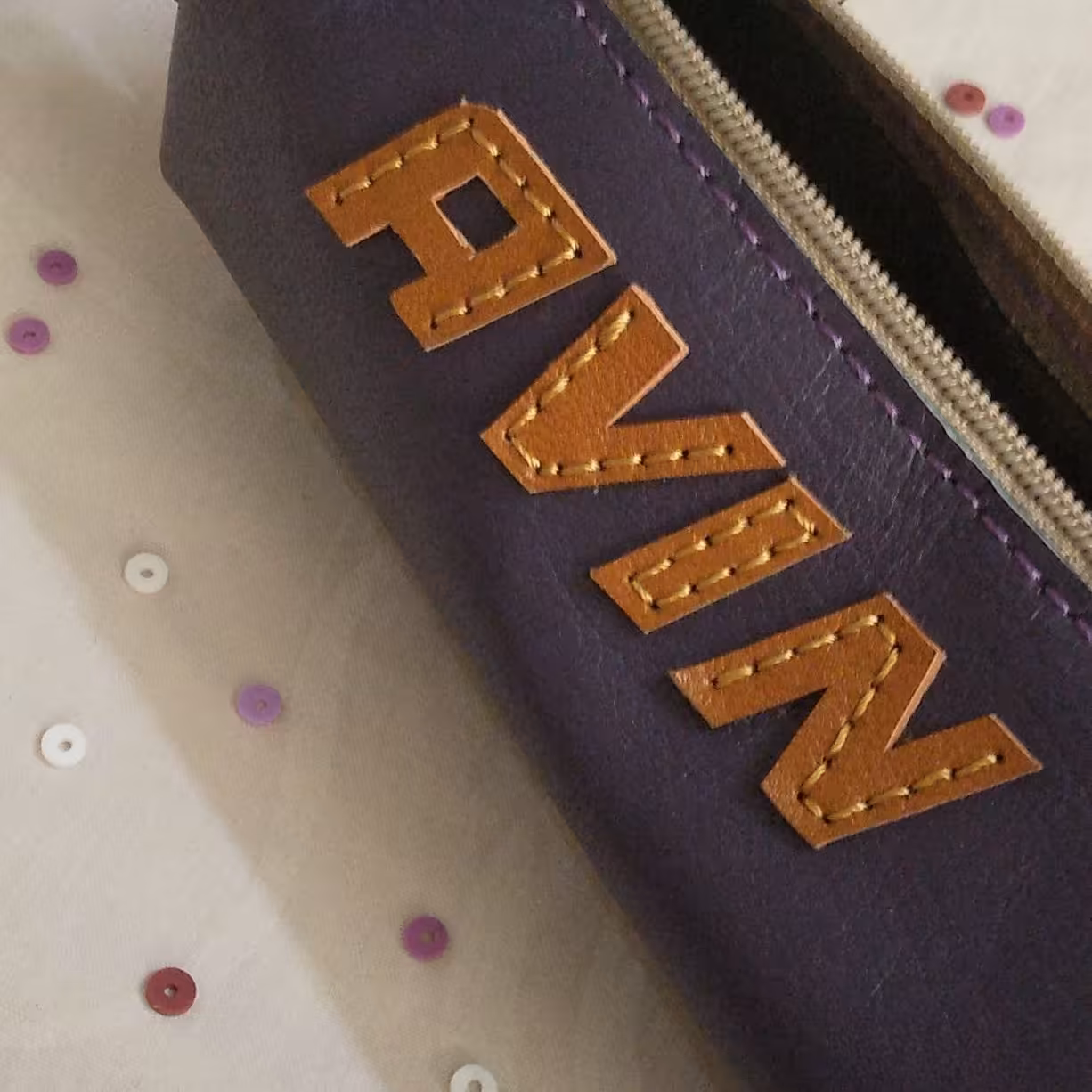 جامدادی چرم با درج اسم دلخواه چرمی 