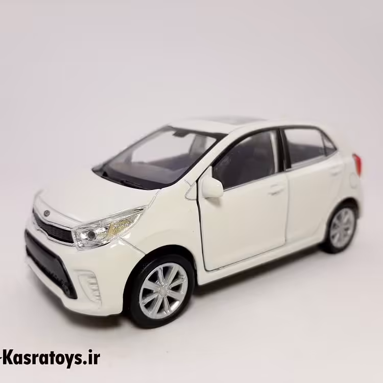 ماشین فلزی کیا پیکانتو ویلی سفید kia pikanto