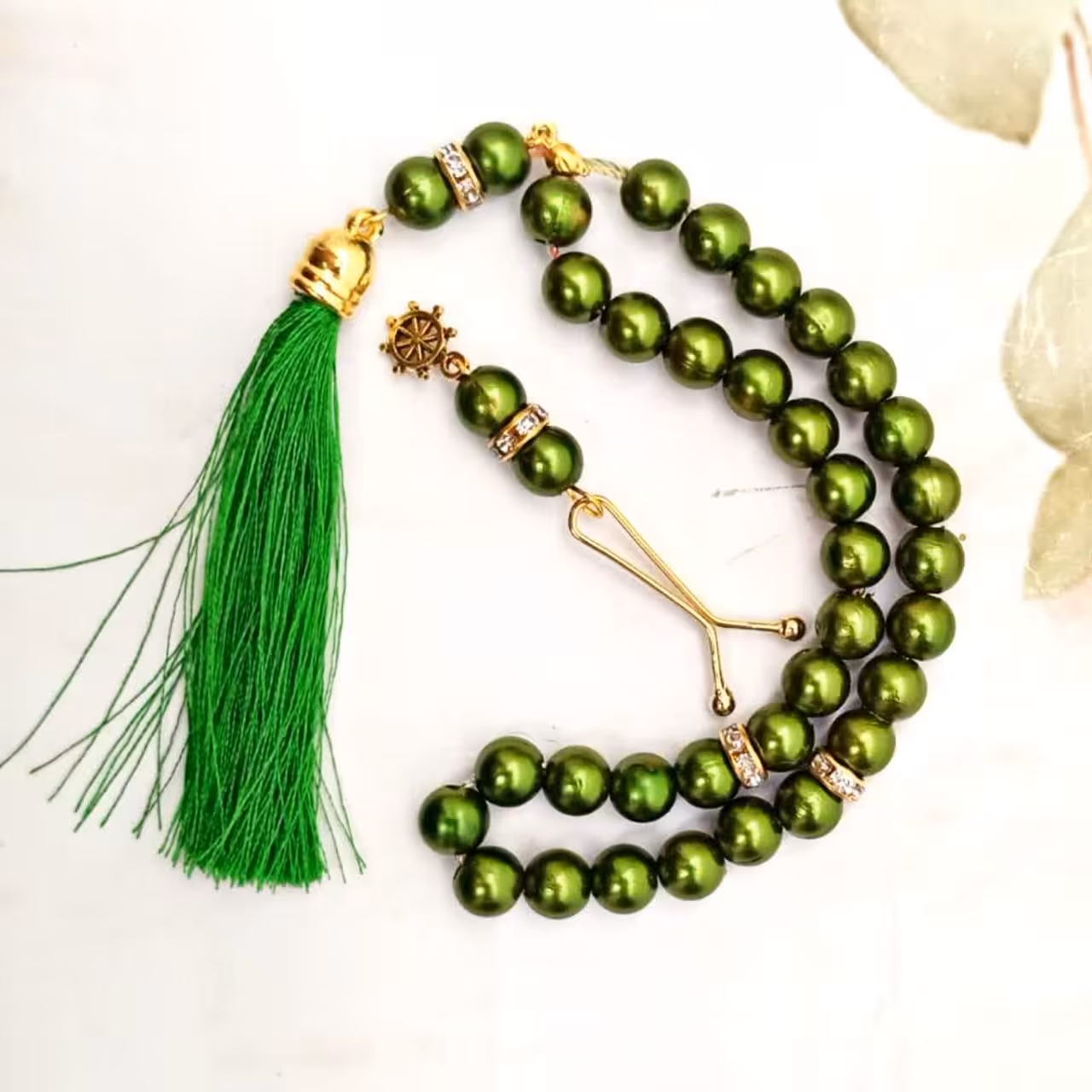 ست تسبیح 33دانه و گیره روسری