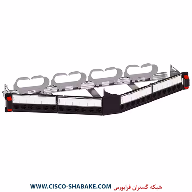 پچ پنل زاویه دار 19 اینچی لگراند 24 پورت RJ45 LCS