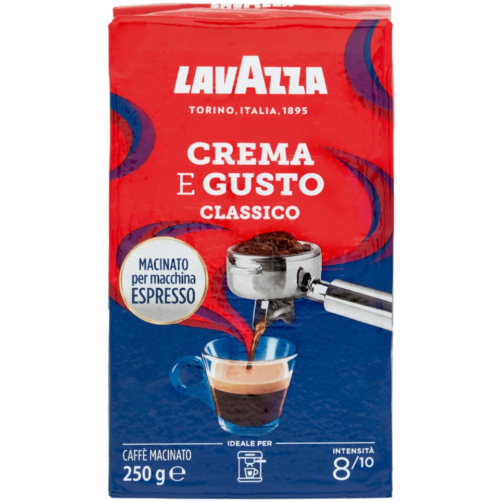 پودر قهوه لاوازا مدل کرمو اگوستو کلاسیک Crema E Gusto Classico وزن 250 گرمی