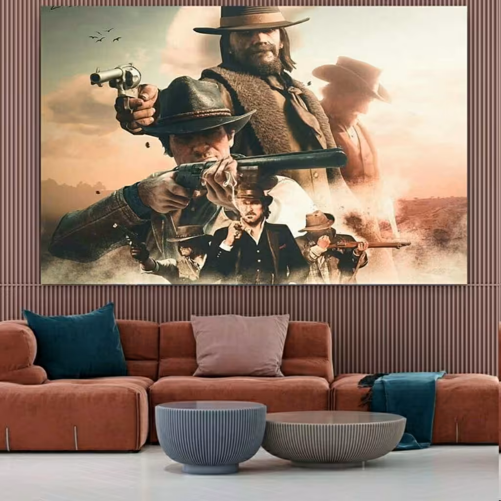 تابلو بوم  طرح Red Dead Redemption 2  کد 304