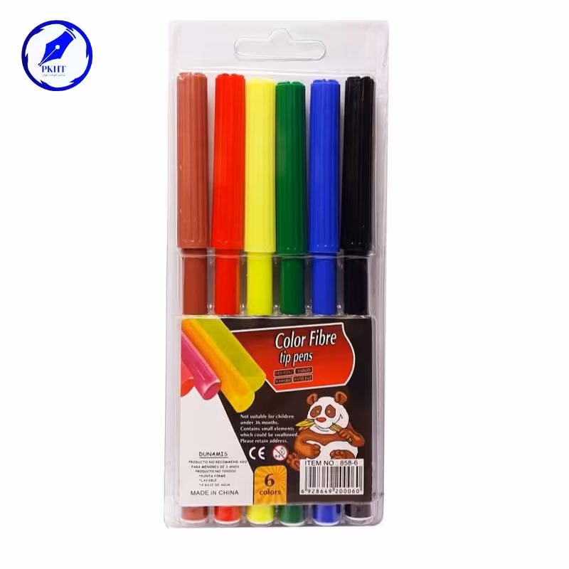 ماژیک نقاشی 6 رنگ طلقی پاندا 858