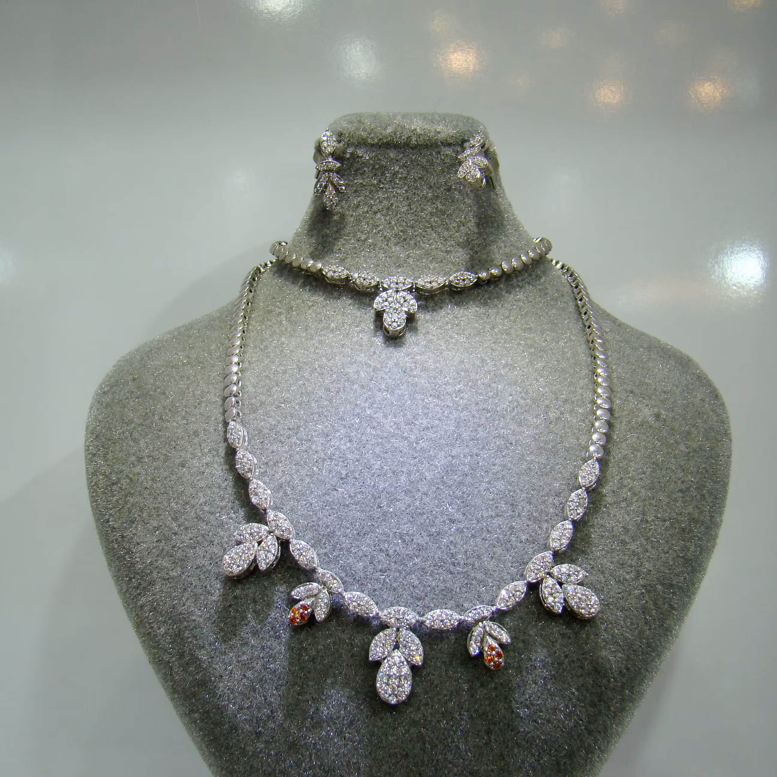 سرویس نقره ایتالیایی  با  روکش طلا سفید