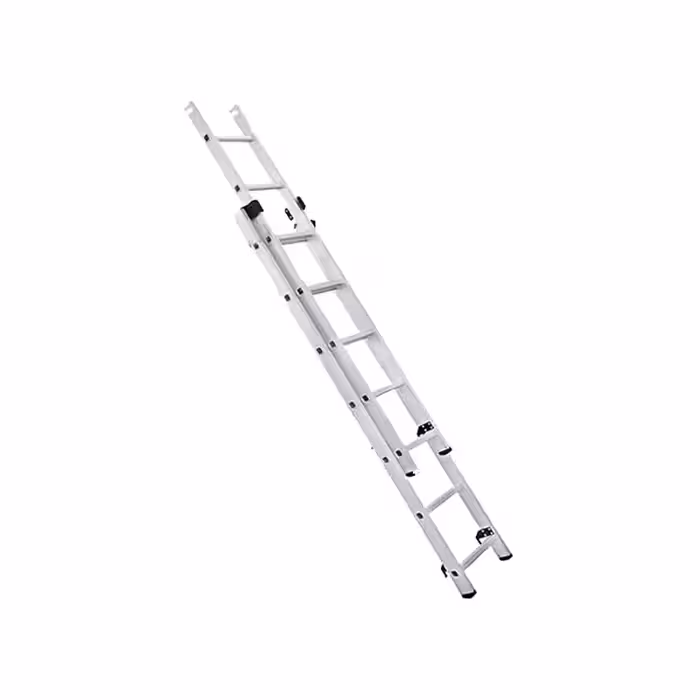 نردبان آلومینیومی مخابراتی سیلور دو تکه 23 پله (ارسال پس کرایه و به عهده مشتری)