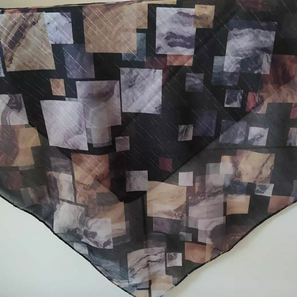 روسری طرح دار مجلسی