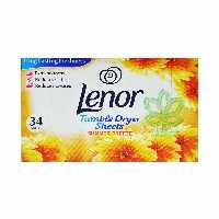 ورق کاغذی خوشبو کننده لباس رایحه نسیم تابستانی 34 عدد لنور - lenor
