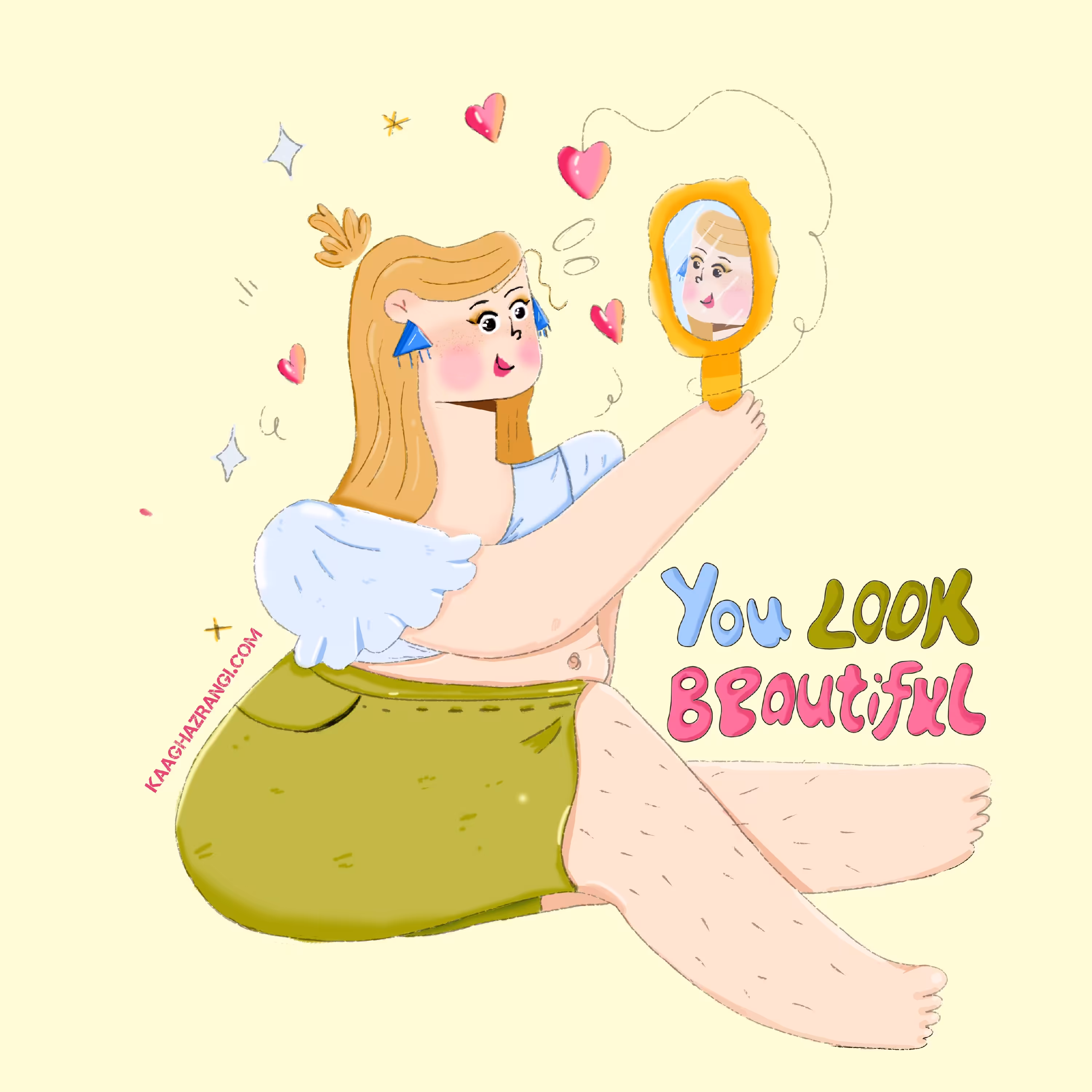 استیکر (برچسب) انگیزشی تو زیبایی  