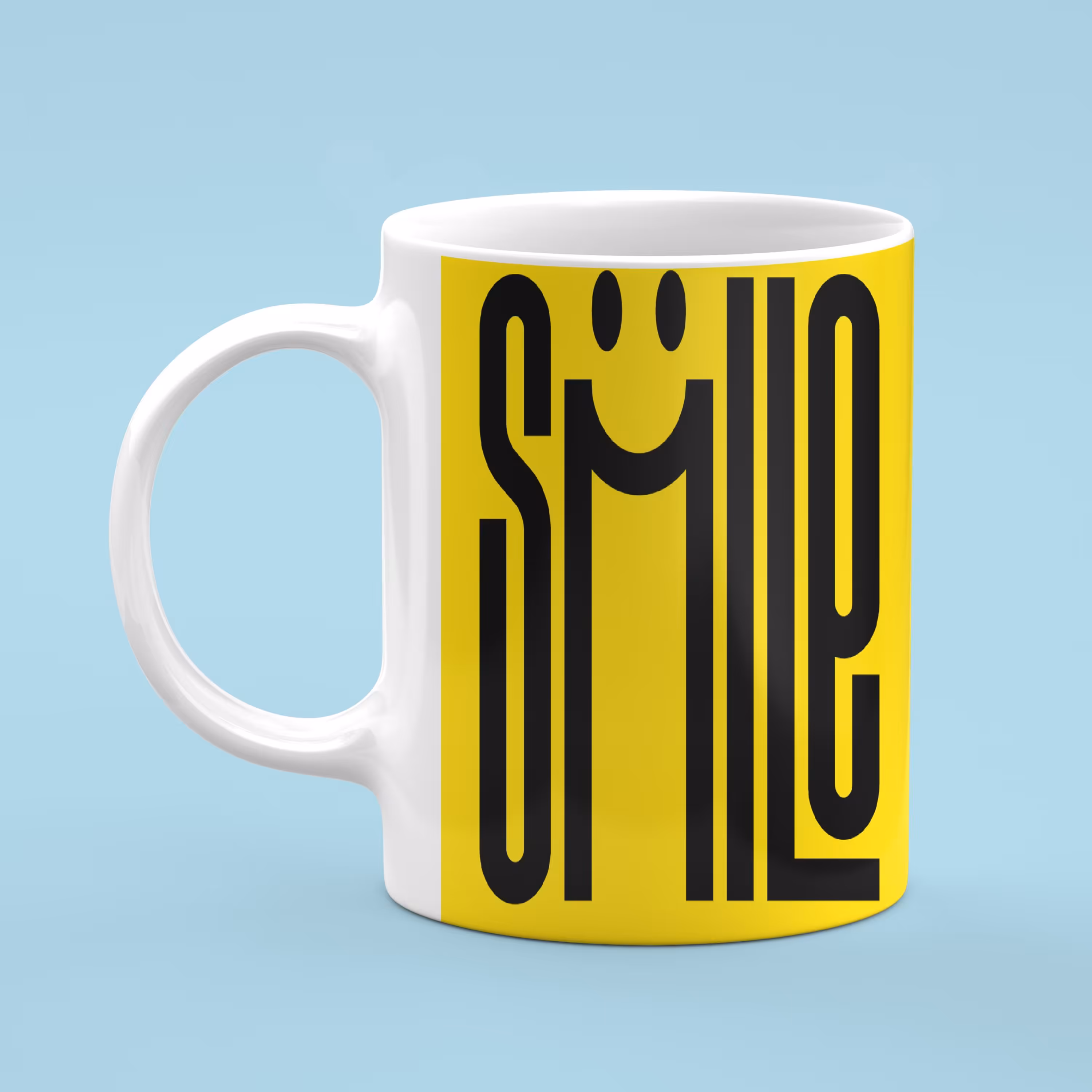 ماگ سرامیکی درجه یک طرح لبخند