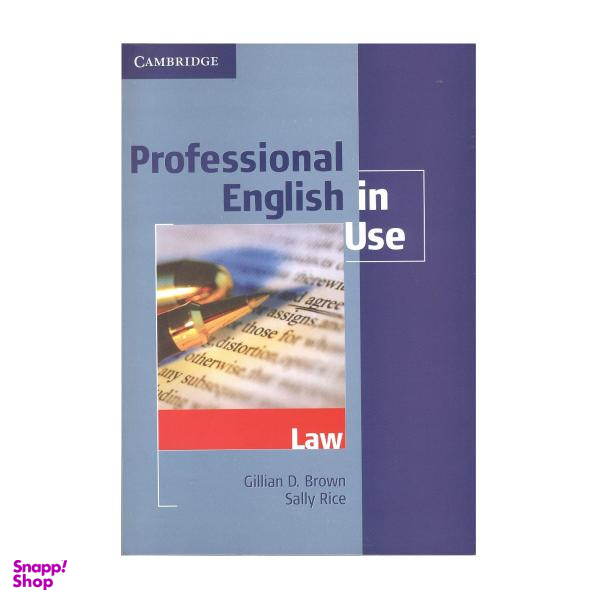 کتاب Professional English in Use Law اثر Gillian D Brown انتشارات Cambridge