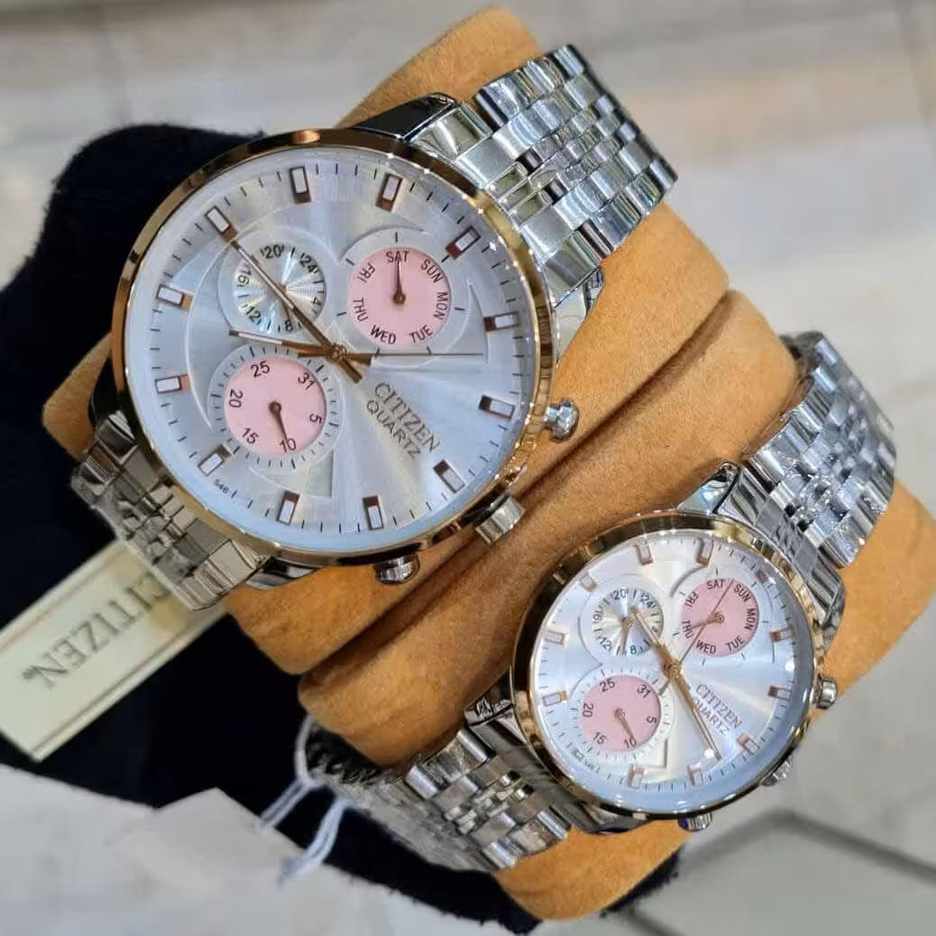 ساعت ست سیتیزن مردانه و زنانه شیک و با کیفیت و گارانتی یکساله موتور 