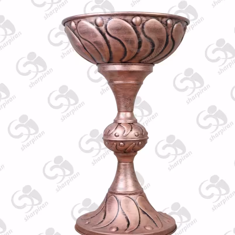 جام آجیل و خشکبار  پایه دار پتینه مدل اشکی