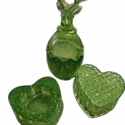 ست سه عددی میزآرایشی سبز خوش رنگ