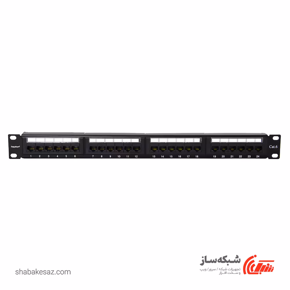 قیمت و خرید پچ پنل شبکه Cat6 UTP رپیتون Rapiton RP-PP24-L6U - شبکه ساز