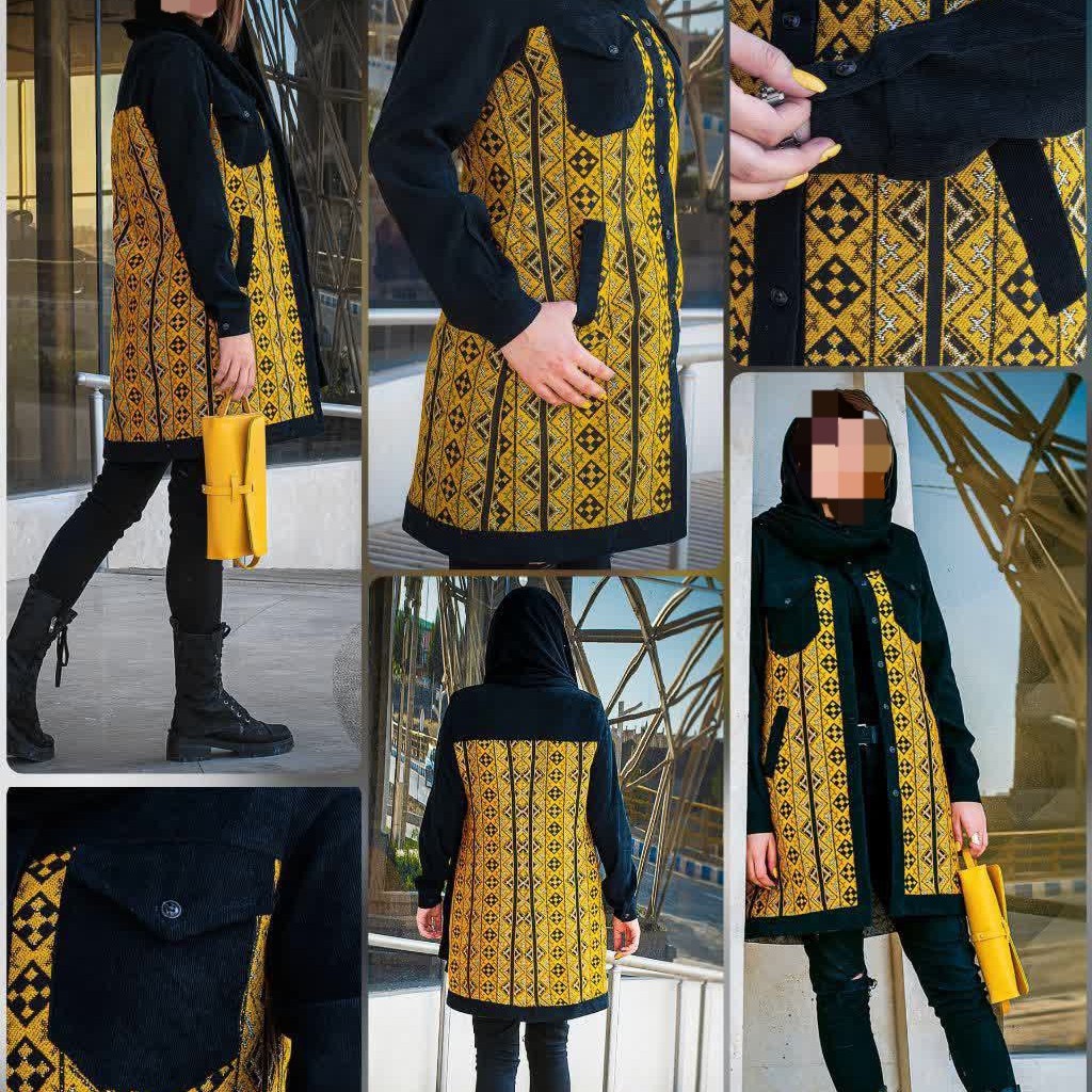 کت سوزندوزی پاییزه