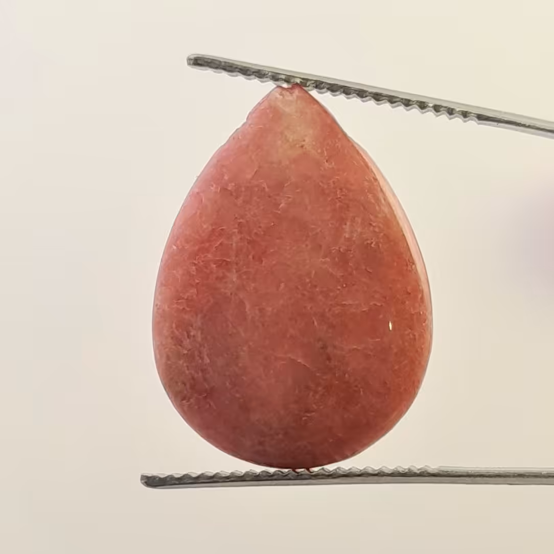 سنگ رودونیت صورتی تراش اشکی
