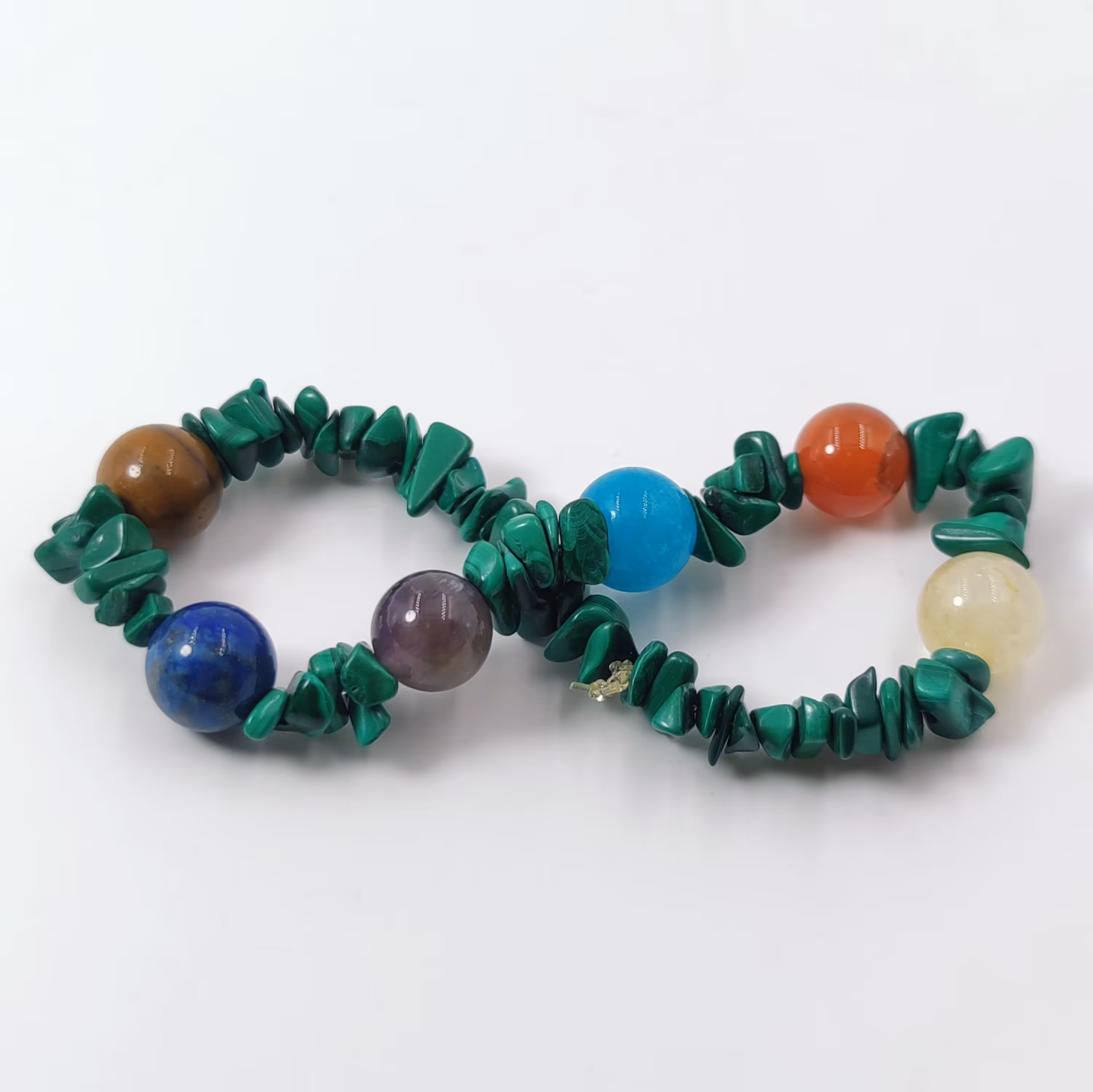 دستبند سنگ های معدنی و مالاکیت کشور کنگو