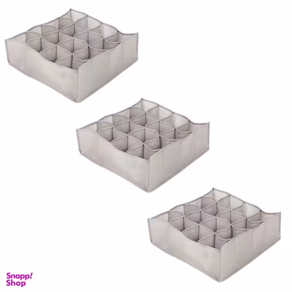 ارگانایزر جوراب مدل 16 خانه بسته 3 عددی