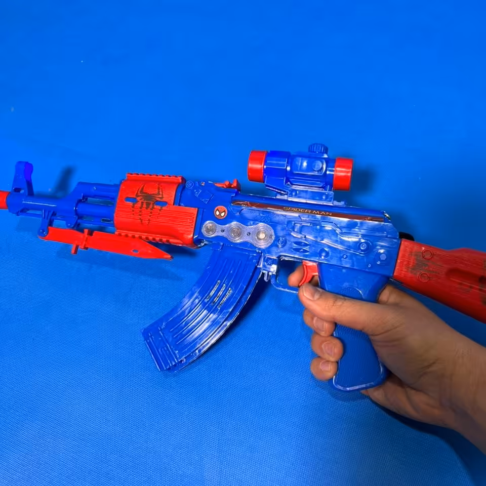 اسباب بازی تفنگ اسباب بازی موزیکال چراغدار لرزشی تفنگ باتری خور