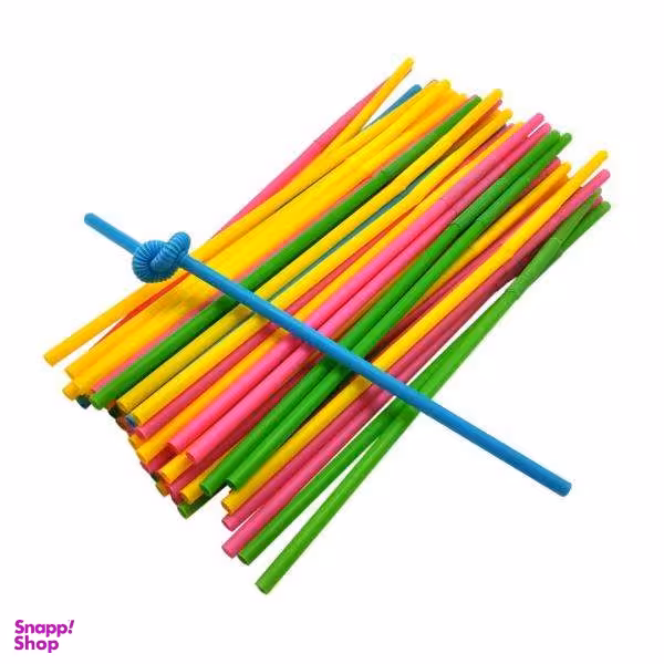 نی نوشیدنی یکبار مصرف مدل SAT695 بسته 100 عددی