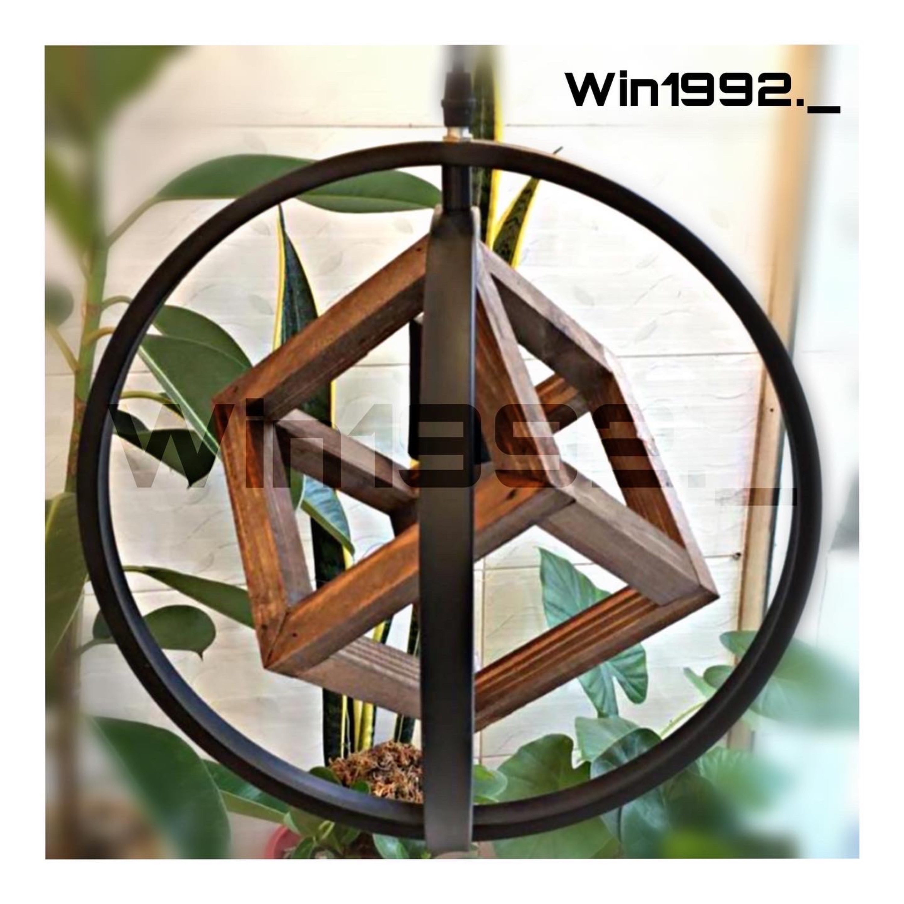 لوستر مدرن تک شعله مکعب و دایره وین 1992