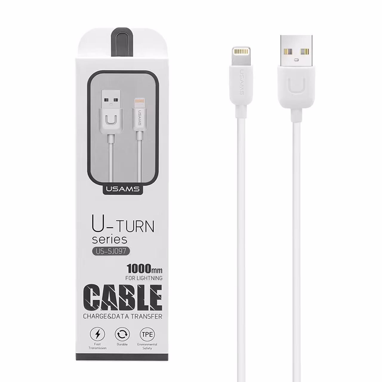 کابل تبدیل USB به لایتنینگ یوسمز مدل US-SJ097 طول 1 متر