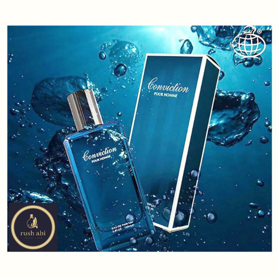 عطر زنانه و مردانه کول واتر آبی 30میل اسپری شیشه ای