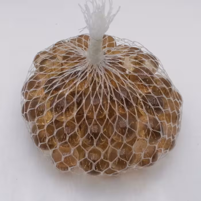 تیله ساده عسلی متوسط(بسته 100عددی)