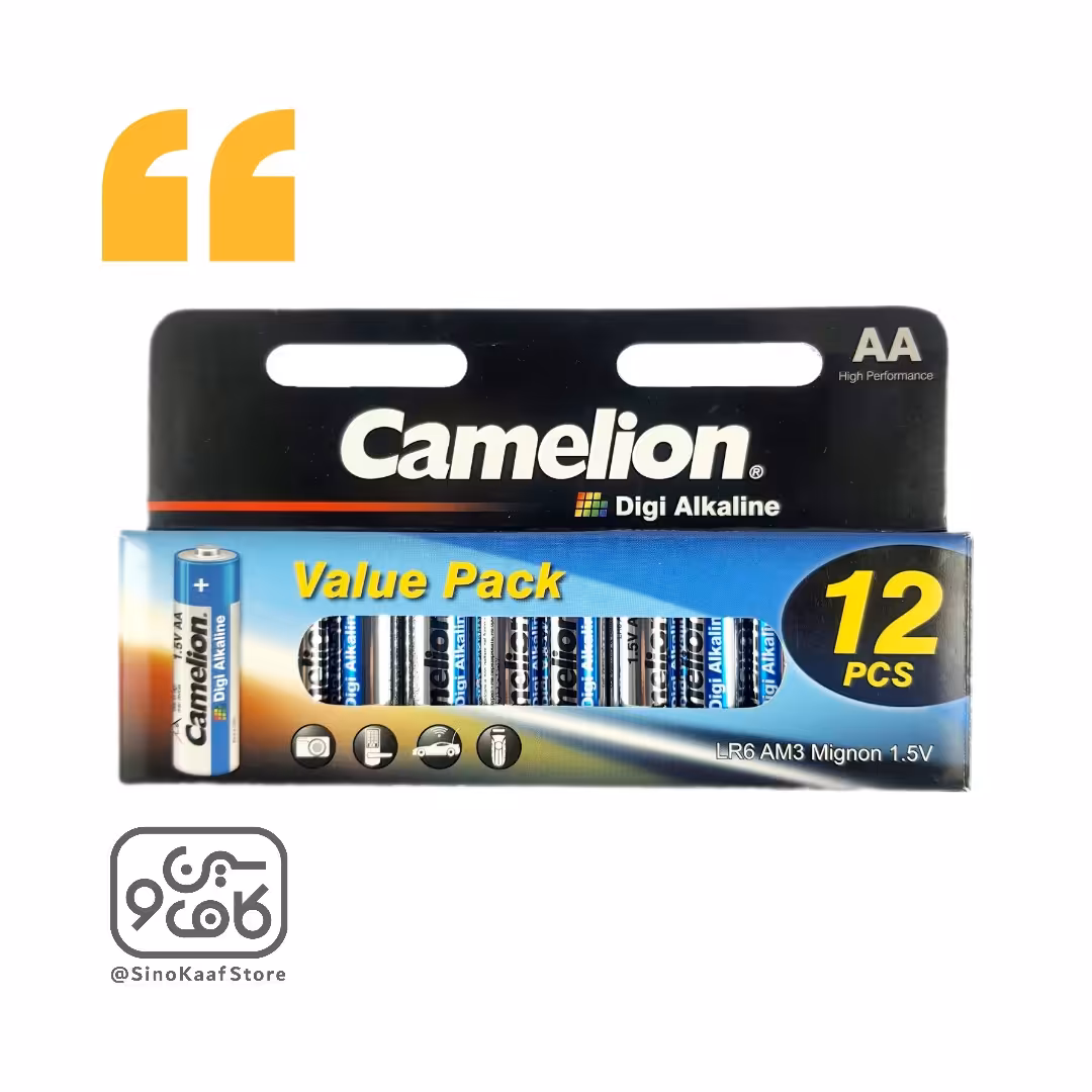 باتری قلمی آلکالاین کملیون مدل  Digi Alkaline مجموعه 12 عددی