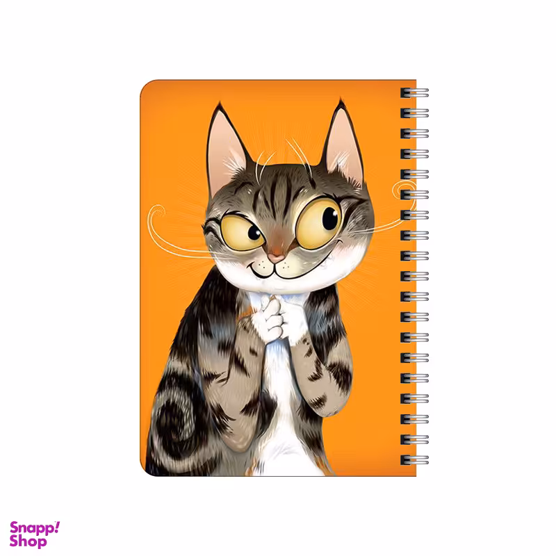 دفترچه یادداشت بامبیلیپ مدل چوبی طرح گربه زیرک کد 9911682