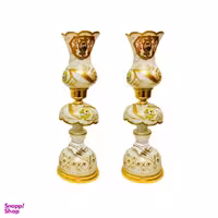 شمعدان طرح لاله عباسی مدل hz1 بسته دو عددی