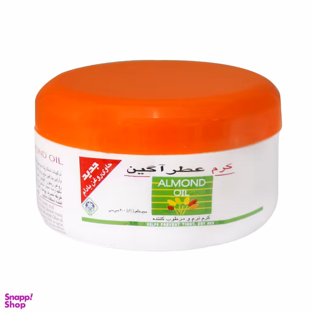 کرم مرطوب کننده عطرآگین (Atragin) مدل روغن بادام حجم 200 میلی لیتر