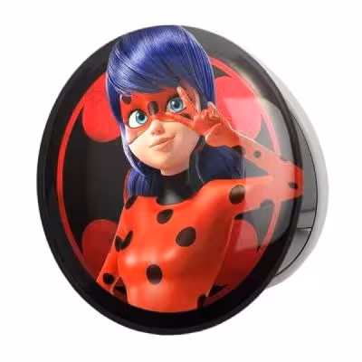 آینه جیبی خندالو طرح دختر کفشدوزکی مدل تاشو کد 3426