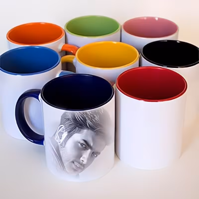 چاپ عکس دلخواه شما روی ماگ دسته و داخل رنگی با ادیت ورتوش رایگان  (چاپ باکیفیت بالا لیوان درجه یک)
