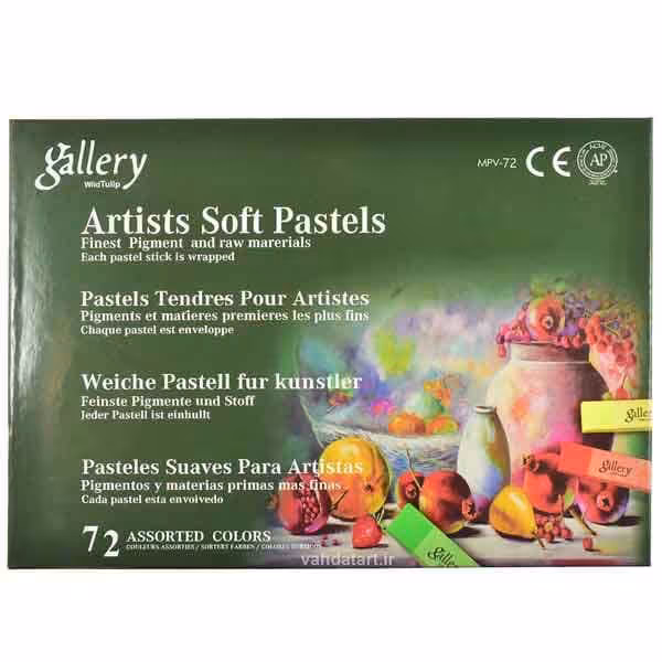 پاستل گچی 72 رنگ گالری مدل wild tulip
