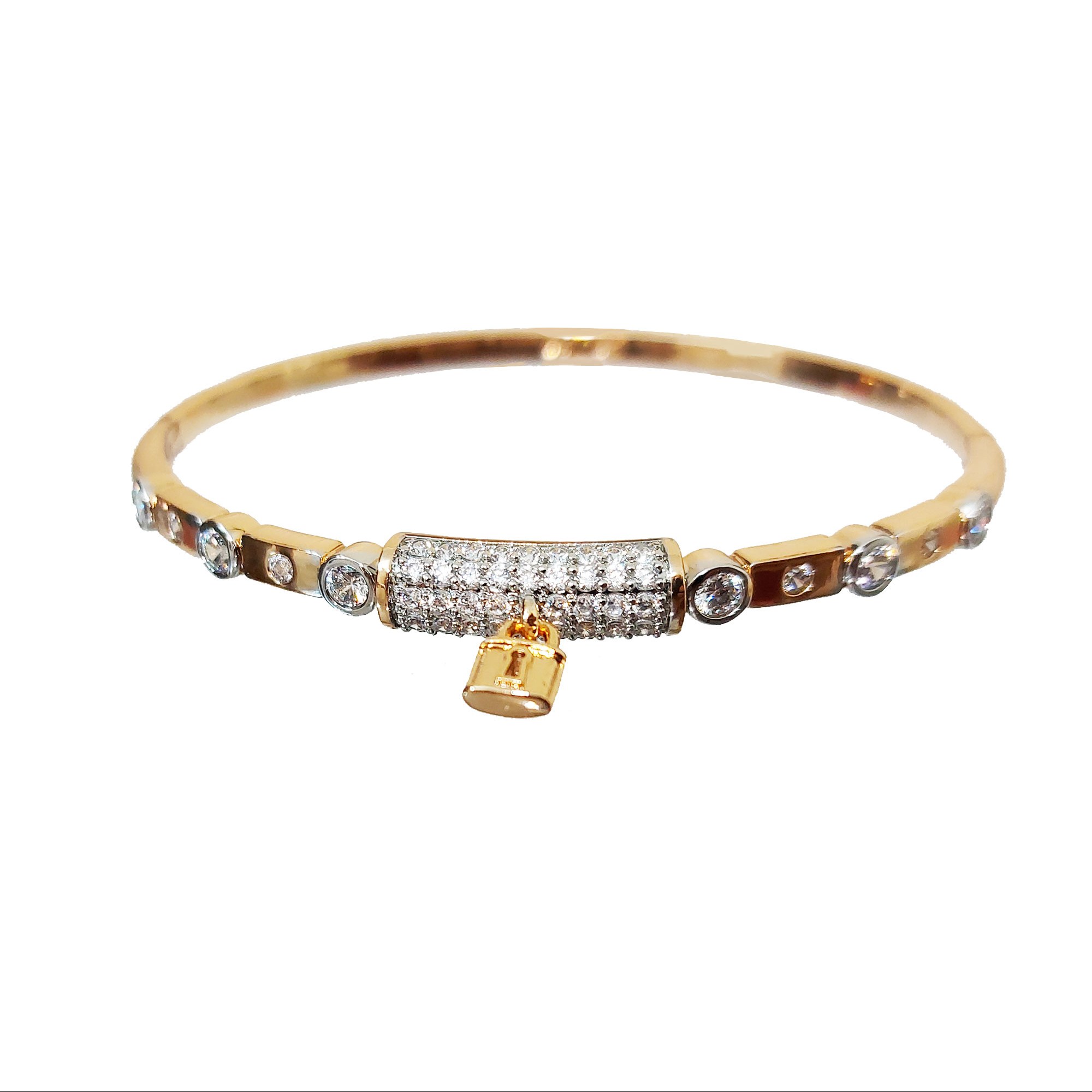 دستبند زنانه ژوپینگ مدل XP660 - طلایی براق