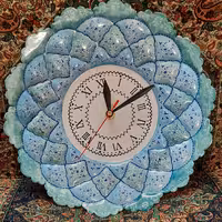 ساعت مینا کاری -طرح اسلیمی -سبز ویکتوریا فیروزه ای-سایز 30 